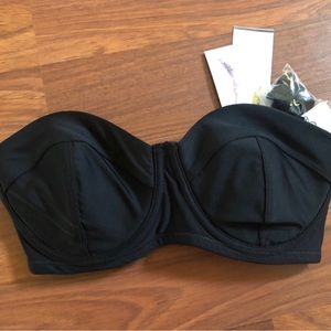 Jessica Simpson Navy Blue Underwire Bikini Top Size Medium